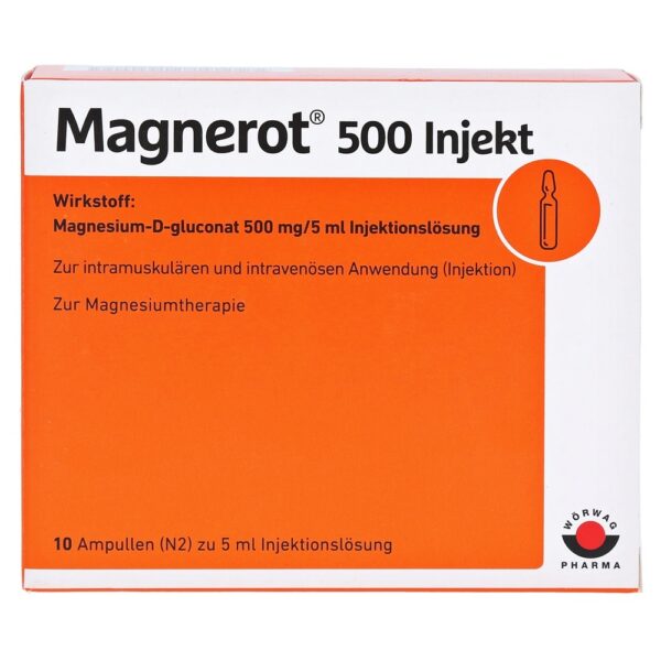 Магнерот 500 Германия Magnerot 5 мл для капельниц в упаковке 10 ампул