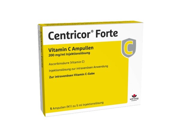 Витамин С аскорбиновая кислота Германия 1000 мг 200мг/мл 5 ампул мл Centricor Forte Vitamin C ascorbic acid